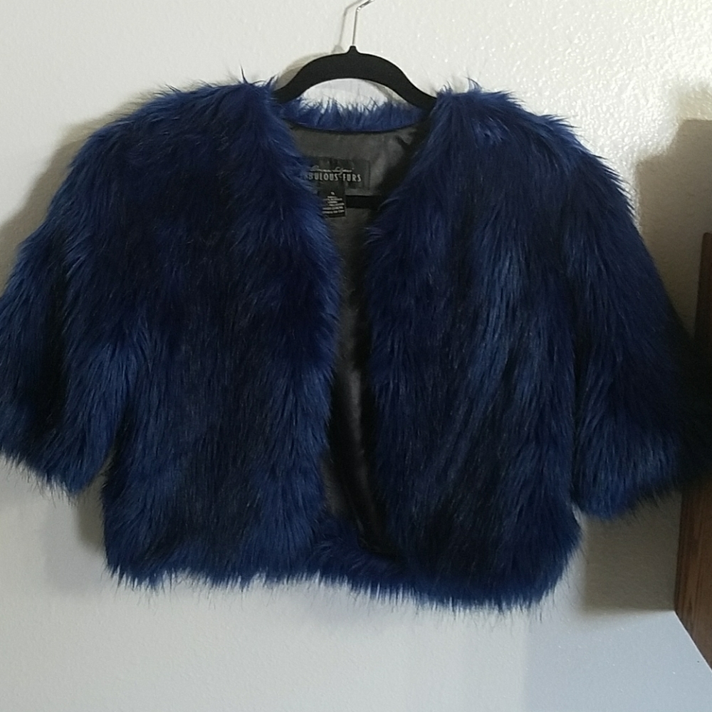 Donna Salyers Fabulous Furs Faux Fur Jacket